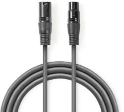 Nedis Cablu adaptor DMX XLR 3 Pini mama - XLR 5 Pini tata 0.3m gri Nedis (COTP15720GY03) - habo