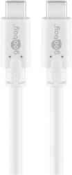 Goobay Cablu de incarcare si sincronizare USB type C 3.2 Gen1 tata-tata PD 60W 1m alb Goobay (51766) - habo