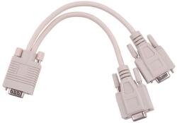 Cabletech Cablu adaptor VGA la 2 VGA mama Cabletech (KPO3869)