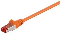 Goobay Cablu CAT6 25m patch SFTP (PiMF) 250MHz cupru ecranat RJ45 portocaliu Goobay (95649) - habo