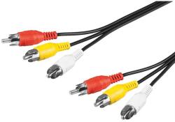 Goobay Cablu audio-video Goobay 3x RCA - 3x RCA 1.5m 50380 (50380)