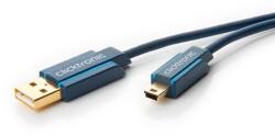 clicktronic Cablu Profesional 1m mini USB 2.0 - USB Hi-Speed 480Mbit/s OFC cupru fara oxigen aurit Clicktronic (70126)