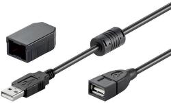 Goobay Cablu prelungitor USB 2m mama-tata clip si ferita USB2.0 Goobay (93284)