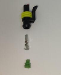 TE Connectivity Set conector cablu Superseal 1.5 mama mufa 1 pin 1 pin inclus + 1 garnitura inclusa IP67 TE Connectivity 282079-2-SET-F (282079-2-SET-F)