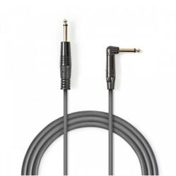 Nedis Cablu audio Jack mono 6.35 mm tata - 6.35 mm tata cotit 5m gri NEDIS (COTH23005GY50) - habo