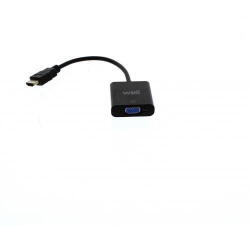Well Cablu adaptor HDMI tata la VGA mama Well (ADAPT-HDMIM/VGAF-0.2BK-WL) - habo