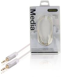 Profigold Cablu audio stereo Jack 3.5 mm tata - 3.5 mm tata 1m OFC alb Profigold (PROM3301) - habo