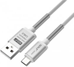 GOLF Cablu Thunder Micro USB Golf 40M argintiu 1m 2.4A Fast charging (GC-40MS) - habo
