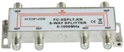 König Distribuitor semnal TV 6 cai 862 Mhz Konig (FC-6SPLT-KN)