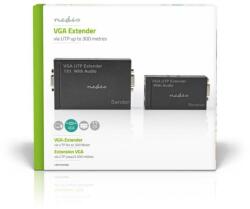Nedis Adaptor prelungitor VGA Full HD +audio prin cablu UTP Nedis (CREP5930BK)