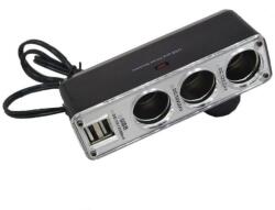 Well Multiplicator bricheta auto cu 3 iesiri si 2 iesiri USB 5V 2A 50W Well (PSUP-CAR-READY-WL)