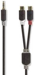 Nedis Cablu audio adaptor Jack 3.5 mm Stereo tata - 2x RCA tata 0.2m Nedis (CABW22250AT02)