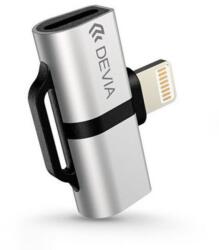 DEVIA Adaptor conector Ligtning iPhone - 2x iPhone Aluminiu Devia 326530 (326530) - habo
