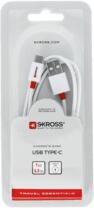 SKROSS Cablu USB - 2in1 Lightning micro USB alb 1m Skross Essentials Line (2.700202-E) - habo