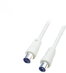 Somogyi Elektronic Cablu coaxial 1.5m alb mama-tata dublu ecranat drept RF 1X HOME (RF 1X)
