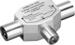 Goobay Spliter Coaxial tata la 2x Coaxial mama Goobay (11533)