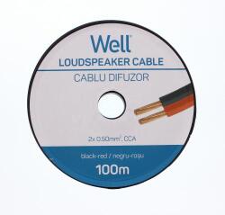 Well Cablu difuzor rosu/negru 2x0.5mmp CCA Well LSP-CCA0.50BR-100-WL (LSP-CCA0.50BR-100-WL)