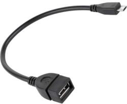 Cabletech Cablu adaptor OTG USB A mama la micro USB tata 20cm Cabletech (KPO2908)