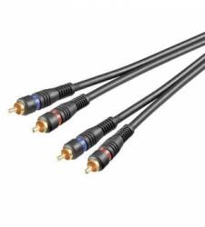 Goobay Cablu 2x RCA 10m OFC dublu ecranat Goobay (50434) - habo