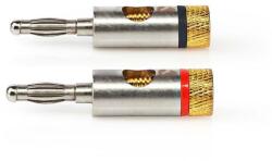Nedis Set conectori banana tata 2buc PROFESIONAL aluminiu metal PROFIGOLD Nedis CATB26900GD (CATB26900GD)