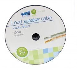 Well Cablu difuzor transparent 2x4mm CCA Well LSP-CCA4.00TT-100-WL (LSP-CCA4.00TT-100-WL) - habo