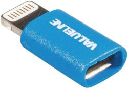Valueline Adaptor iPhone Lightning tata - micro USB mama albastru Valueline (VLMP39901L) - habo