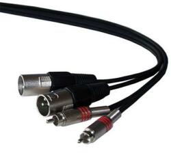 ibiza Cablu 2x RCA tata la 2x XLR tata 1.5m ibiza (CM1.5RX-2)
