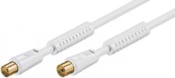 Goobay Cablu antena ecranat tata-mama 1.5m alb Goobay (67276)