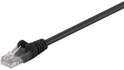 Goobay Cablu pach retea CAT5e UTP 2x RJ45 30m negru CCA neecranat Goobay (68650)