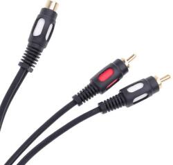 Cabletech Cablu adaptor RCA mama la 2x RCA tata 0.25m (KPO3871)