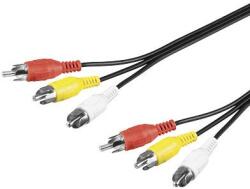 Goobay Cablu 3x RCA 10m Goobay (50770)