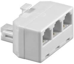 Goobay Adaptor RJ11 tata la 3x RJ11 mama alb Goobay (93051)