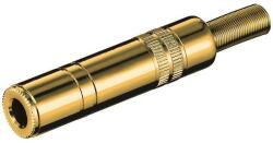 Goobay Mufa Jack 6.35 mm stereo mama metal aurit Goobay (11072) - habo