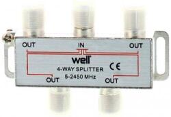 Well Splitter CATV 4 iesiri 5-2450Mhz Well (SPLT-FC/4-ST-WL)