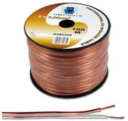 Cabletech Cablu difuzor 6mm x2 cupru transparent Cabletech KAB0331 (KAB0331)