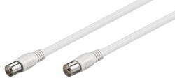 Goobay Cablu COAXIAL TV antena 2m mama-tata 75 ohm clasa A 85DB Dublu ecranat CCS alb 66614 Goobay (66614)