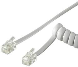 Goobay Cablu telefonic receptor spiralat RJ10 2m 4 pini 4 contacte Goobay (50246)