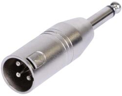 BST Adaptor 3 pini XLR tata - JACK 6.35 mm tata MONO metal BST 18-5575 (18-5575)
