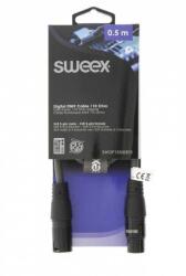 Sweex Cablu prelungitor digital XLR 5 pini tata - XLR 5 pini mama 0.5m gri Sweex (SWOP15500E05) - habo