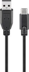 Goobay Cablu USB 2.0 tata la USB Type C tata 1.8m 3A negru Goobay (55468) - habo