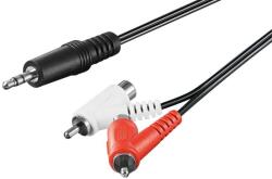 Goobay Cablu audio Jack 3.5 mm tata STEREO la 2x RCA tata-mama 1.5m Goobay (50213) - habo