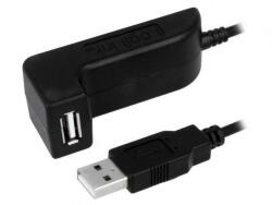 LogiLink Cablu USB 2.0 A soclu mama - USB A mufa tata nichelat 1.5m negru LOGILINK (CU0036) - habo