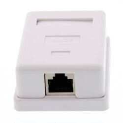 Well Priza simpla FTP cat5 RJ45 ecranat pe tencuiala Well (LANBOX-SM-F5-WL) - habo