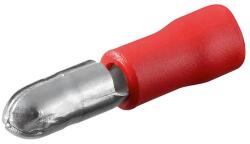 Goobay Conector papuc rotund 4mm rosu cablu 0.5-1mm 10A Goobay (17035)