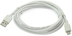 Gembird Cablu 3m micro USB 5pini - USB A 2.0 alb inLine Gembird (USBABMICRO3W) - habo