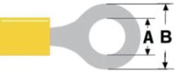 Valueline Papuc electric izolat 6.4mm galben tip inel Valueline (ST-204)