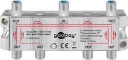 Goobay Splitter SAT 6 iesiri pentru dispozitive prin satelit 5-2400MHz Goobay 67004 (67004)