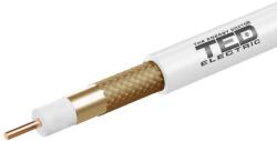 TED Cablu coaxial 75 ohm RG6 7mm cupru + tresa CCA TED Wire Expert New TED002365 pret/metru liniar (TED002365)
