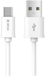 DEVIA Cablu Devia Smart2 USB Type C - USB alb 2m 2A (IECABSMA2CALB)