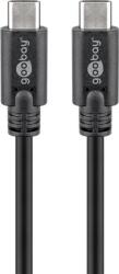 Goobay Cablu de incarcare si sincronizare USB type C 1m 3.2 Gen1 PD 60W tata-tata negru Goobay (51765)